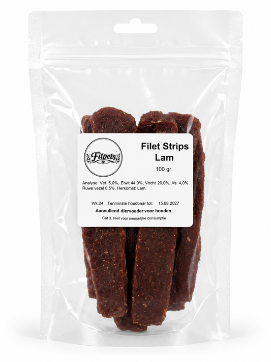 Fit Pets | Filetstrips lam (100g)