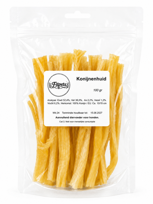 Fit Pets | Konijnen Huid (100g)
