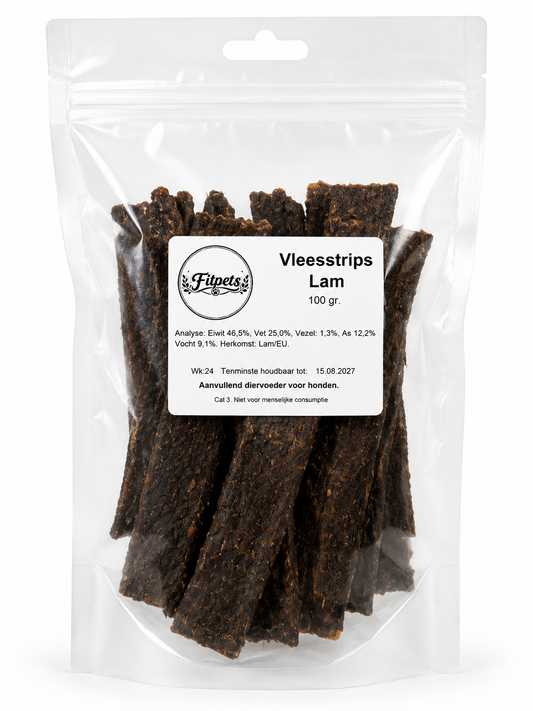 Fit Pets | Vleesstrips Lam (100g)