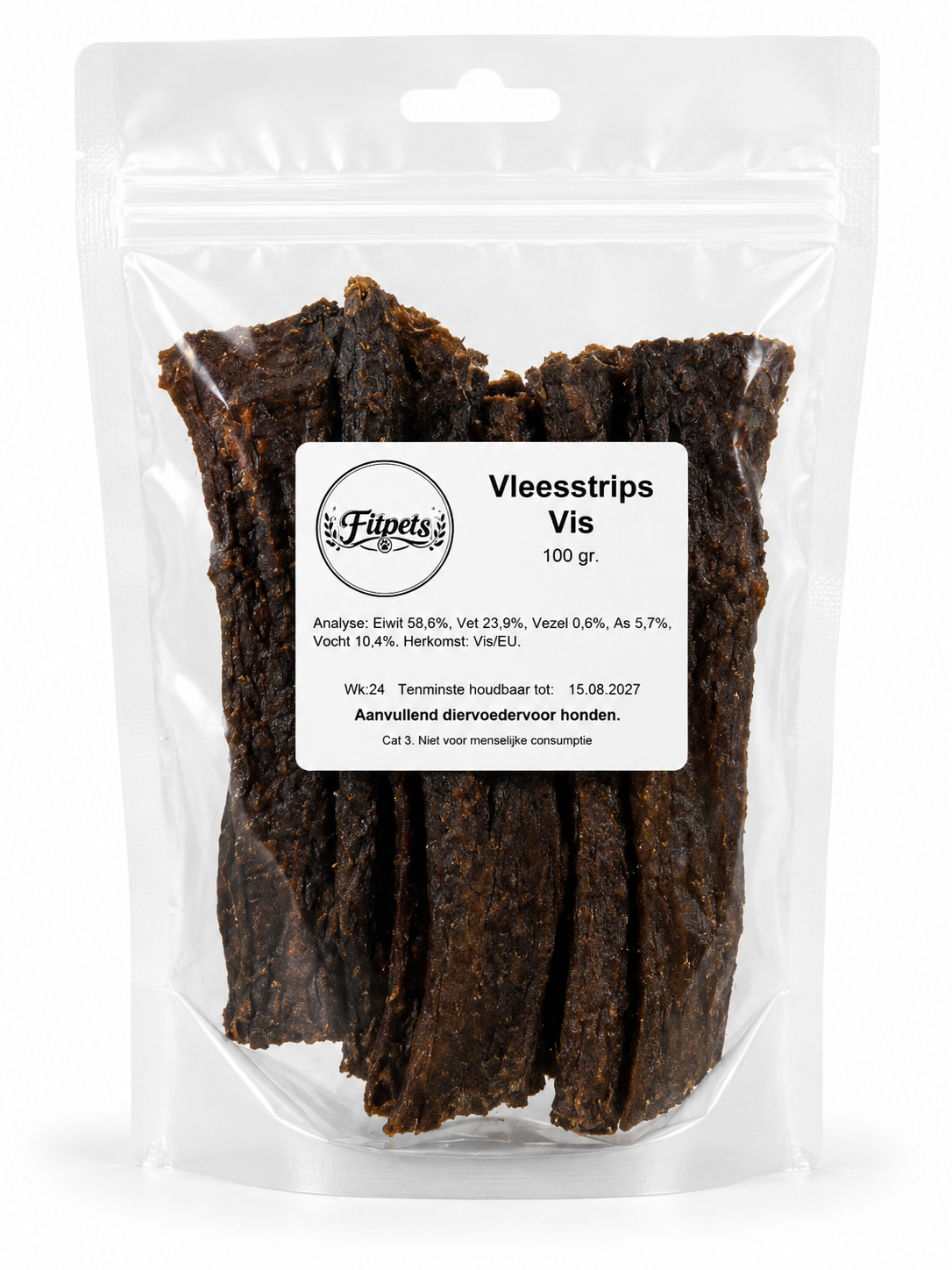 Fit Pets | Vleesstrips Vis (100g)